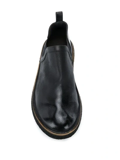 Shop Marsèll Black Leather Loafers