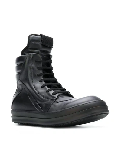 Shop Rick Owens Geobasket Hi-top Sneakers In Black