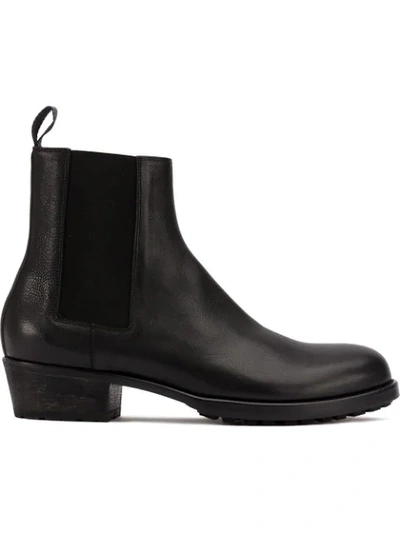 Shop Haider Ackermann Black Classic Leather Chelsea Boots