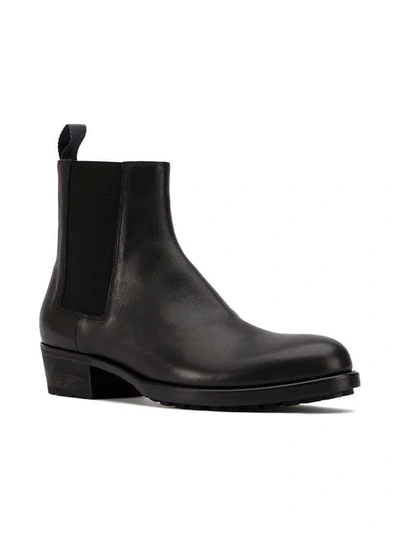 Shop Haider Ackermann Black Classic Leather Chelsea Boots