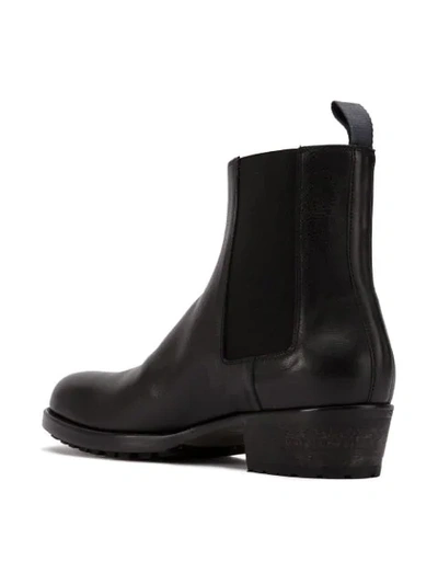 Shop Haider Ackermann Black Classic Leather Chelsea Boots