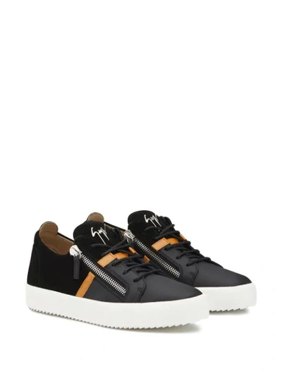 Shop Giuseppe Zanotti Low-top Sneakers In Black