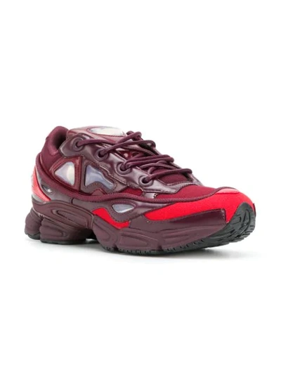 Shop Adidas Originals X Raf Simons Ozweego Iii Lace-up Sneakers In Red