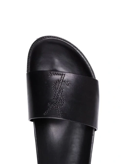 Shop Saint Laurent Jimmy 20 Sandals In Black