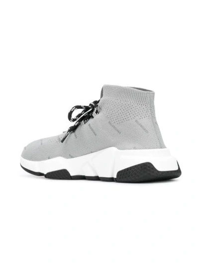 Shop Balenciaga Speed Lace-up Sneakers In Grey