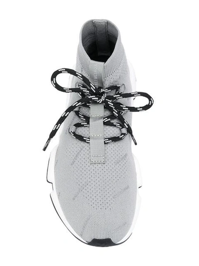 Shop Balenciaga Speed Lace-up Sneakers In Grey