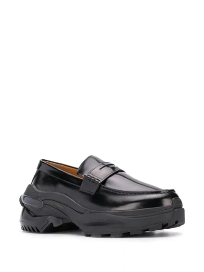 Shop Maison Margiela Chunky Sole Loafers In Black