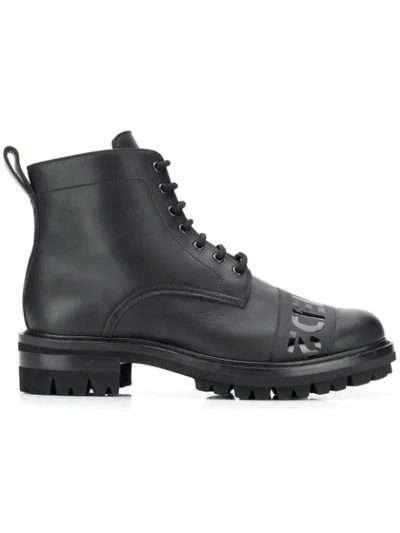 Shop Dsquared2 Lace-up Boots In Black