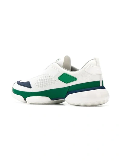 Shop Prada Cloudbust Sneakers In White