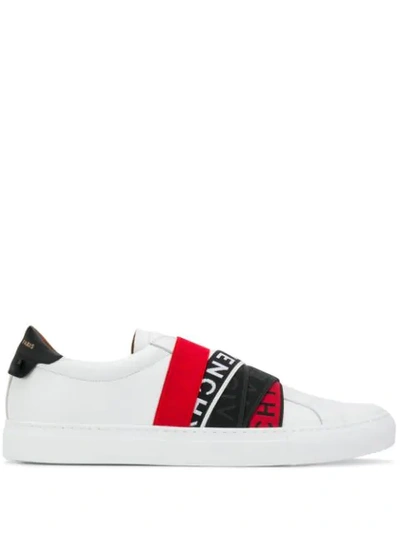 GIVENCHY 4G WEBBING SNEAKERS - 白色