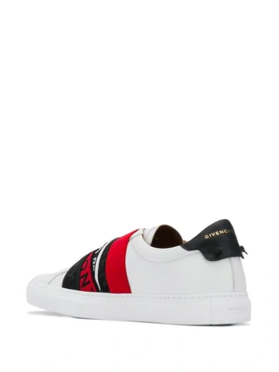Shop Givenchy 4g Webbing Sneakers In White