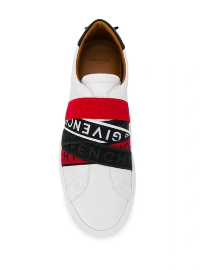 GIVENCHY 4G WEBBING SNEAKERS - 白色
