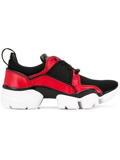 Shop Givenchy Jaw Sneakers In 009 Black Red