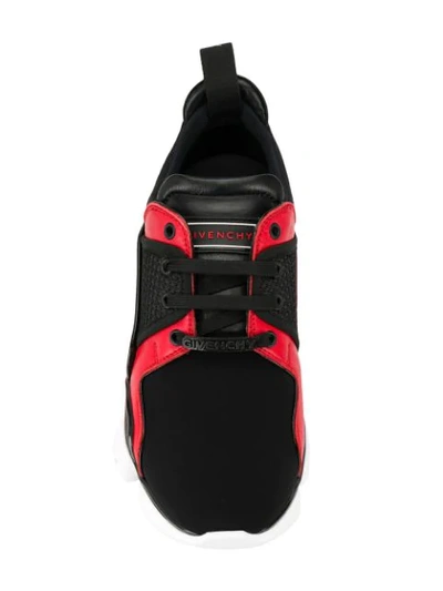 Shop Givenchy Jaw Sneakers In 009 Black Red