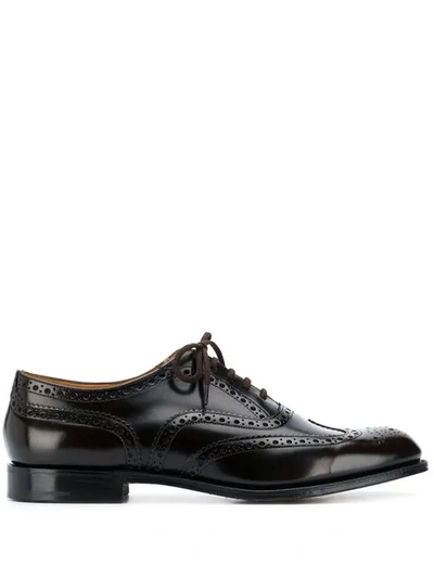 CHURCH'S BURWOOD OXFORD SHOES - 棕色