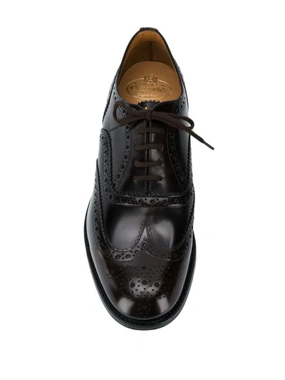 CHURCH'S BURWOOD OXFORD SHOES - 棕色