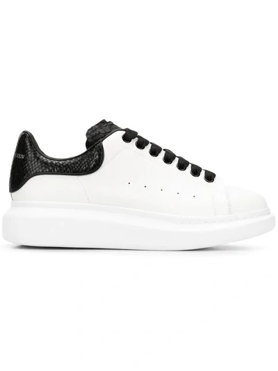 Shop Alexander Mcqueen Oversized Sole Sneakers In White ,black