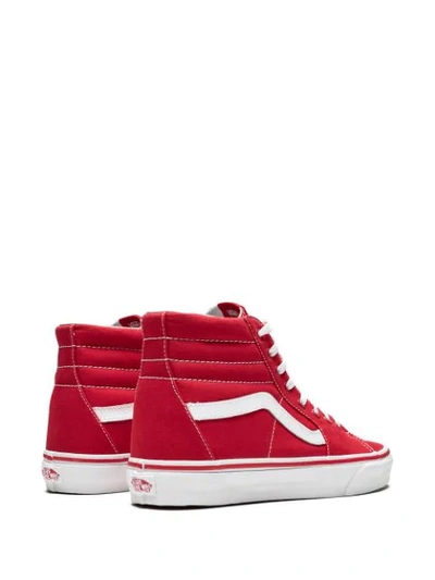 Shop Vans Sk8-hi Sneakers In Red