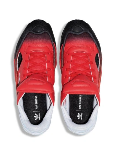 Shop Adidas Originals X Raf Simons Ozweego Cut Out Sneakers In Red