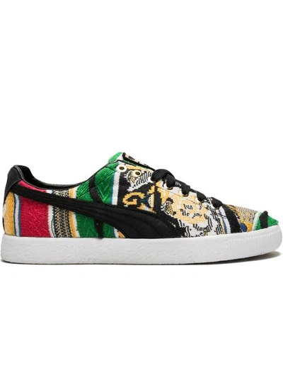 Shop Puma Clyde Coogi Sneakers In Yellow