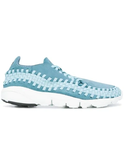 Shop Nike Air Footscape Woven Nm Sneakers In Blue