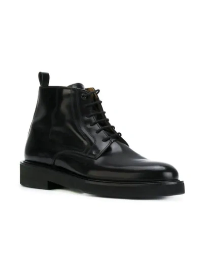 Shop Ami Alexandre Mattiussi Laced Boots In Black