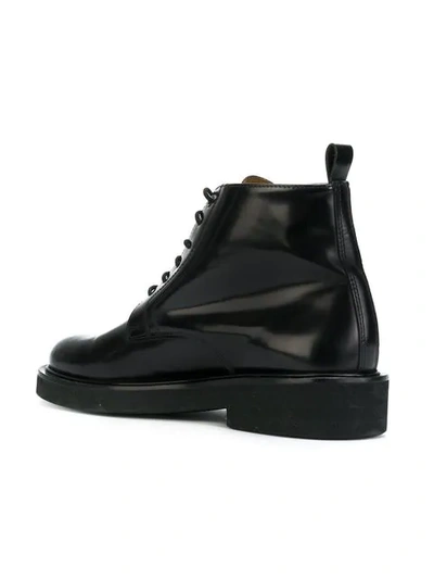 Shop Ami Alexandre Mattiussi Laced Boots In Black