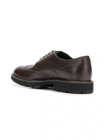 Shop Tod's Classic Brogues - Brown