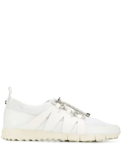 Shop Jimmy Choo Nija Sneakers In White