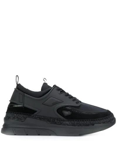Shop Kenzo 'k-lastic' Sneakers In Black