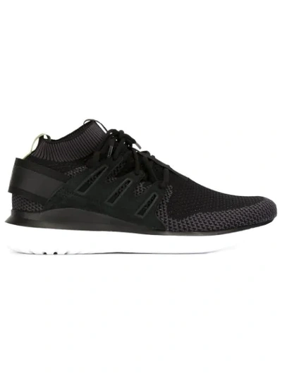 Shop Adidas Originals Tubular Nova Primeknit Sneakers In Black