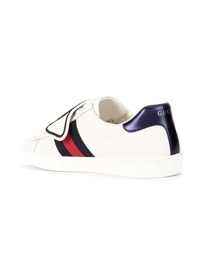 Shop Gucci Ace Sneaker With Removable Patches In White