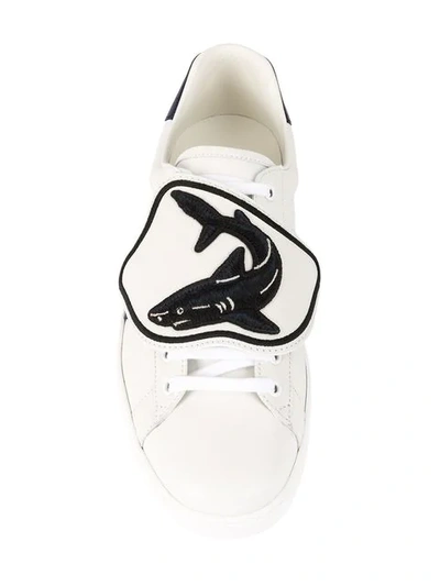 Shop Gucci Ace Sneaker With Removable Patches In White