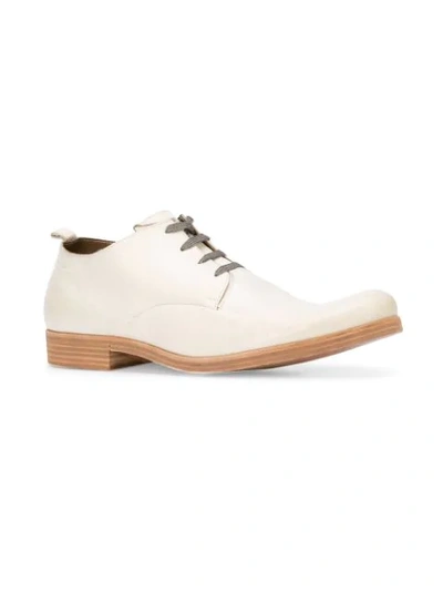 Shop Taichi Murakami Lace-up Derby Shoes In White