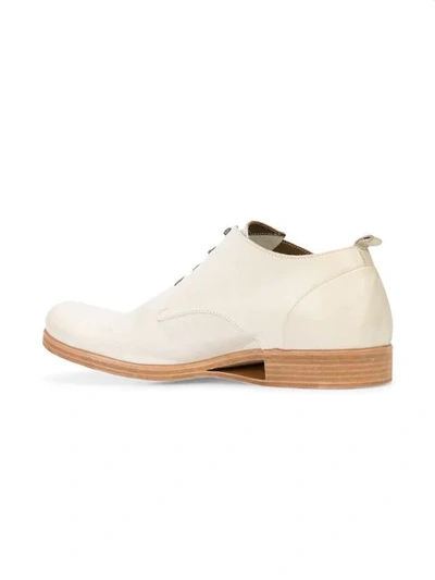 Shop Taichi Murakami Lace-up Derby Shoes In White