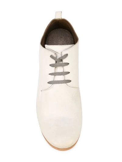 Shop Taichi Murakami Lace-up Derby Shoes In White