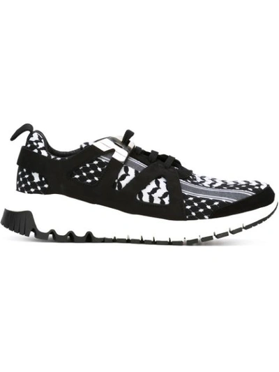 Shop Neil Barrett 'urban Runner' Sneakers In Black