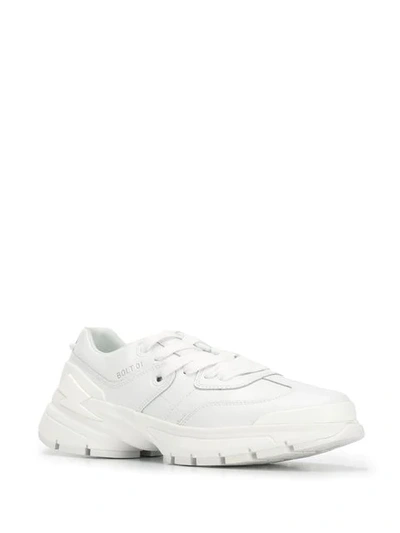 Shop Neil Barrett 'bolt 01' Sneakers - Weiss In White
