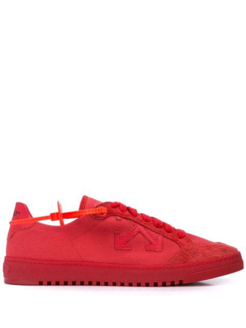 off white red sneakers