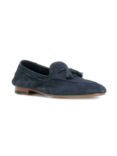 Shop Andrea Ventura Tassel Loafers - Blue