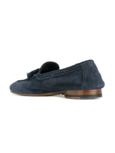 Shop Andrea Ventura Tassel Loafers - Blue