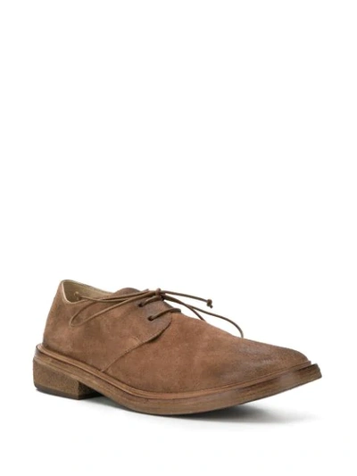 Shop Marsèll Round Toe Derby Shoes In Brown
