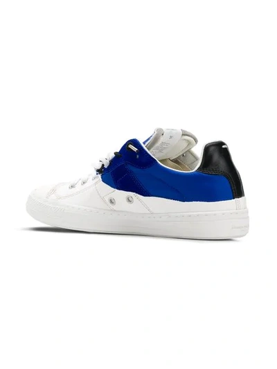 Shop Maison Margiela Zweifarbige Sneakers In White