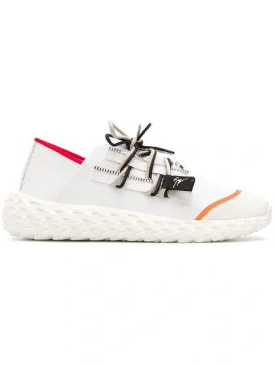 Shop Giuseppe Zanotti Urchin Lace-up Sneakers In White