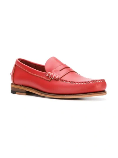 Shop Sebago Penny Loafers - Red