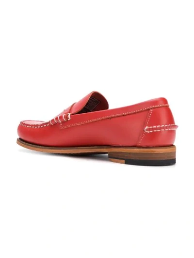 Shop Sebago Penny Loafers - Red