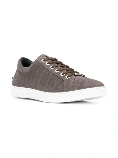 Shop Jimmy Choo Cash Sneakers In Grey