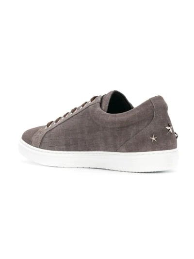 Shop Jimmy Choo Cash Sneakers In Grey