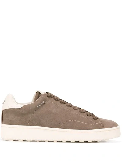 Shop Coach 'c101' Sneakers In Hgr Grey