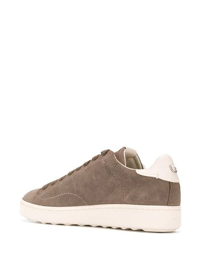 Shop Coach 'c101' Sneakers In Hgr Grey